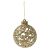 Springos gold filigree Christmas tree ornament