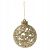 Springos gold filigree Christmas tree ornament