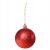 Springos red glitter Christmas tree ornament