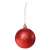 Red Christmas tree ornament, glitter, 6cm