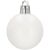 Single white matte Christmas tree ornament