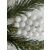Springos white Christmas tree ornaments, set of 20