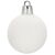Single white glitter Christmas tree ornament
