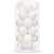 Set of 20 white Christmas ornaments, 4 cm, Springos