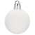 White glitter Christmas ornament, 4 cm, Springos
