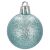 Ca0095 Ornament de Brad Sclipitor Albastru Deschis, 4cm