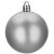 Ca0095 Srebrni ukras za božićno drvce, mat, jedna kuglica