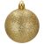 Springos goldene Glitzer Weihnachtskugel, 4 cm