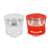 Springos front and rear LED bike lights, white and red bicycle safety lights