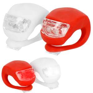 Springos LED bike light set, red and white silicone bicycle lights - Bicycle Light