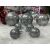 Collection of Springos pearl gray Christmas tree ornaments