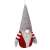 Ozdoba choinkowa gnom Springos, czerwona i szara, wisząca