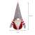Vianočná ozdoba trpaslík Springos, červená a sivá, 20 cm vysoká, 12 cm široká