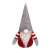 Vianočná ozdoba trpaslík Springos, červená a sivá, visí