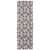 Springos table runner with a grey and white Christmas tree and snowflake pattern with brown reindeer, 35.5 cm wide, 186 cm long