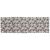 Springos grey and white Christmas table runner with reindeer and Christmas tree pattern