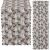 Springos grey and white Christmas table runner with reindeer and Christmas tree pattern, multiple views