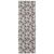 Springos grey and white Christmas table runner with reindeer and Christmas tree pattern, full length view