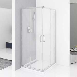 Diplon 80x80 cm szögletes két tolóajtós zuhanykabin, 5 mm edzett matt üveggel, 190 cm magas 52045733 Gazdaságos