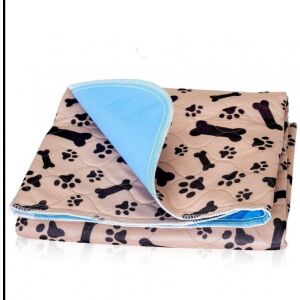 Opakovane použiteľná podložka pre psov PetComfort 40x60 cm so vzorom kostí a labiek - Box pre psov a toaleta