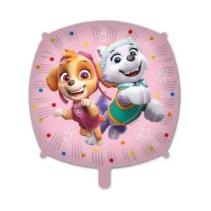 Paw Patrol Skye and Everest foil balloon, 46 cm, pink, square, helium or air filled - Mancs Őrjárat
