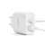 Delight 20W USB-C and USB-A fast charger, white, with cables