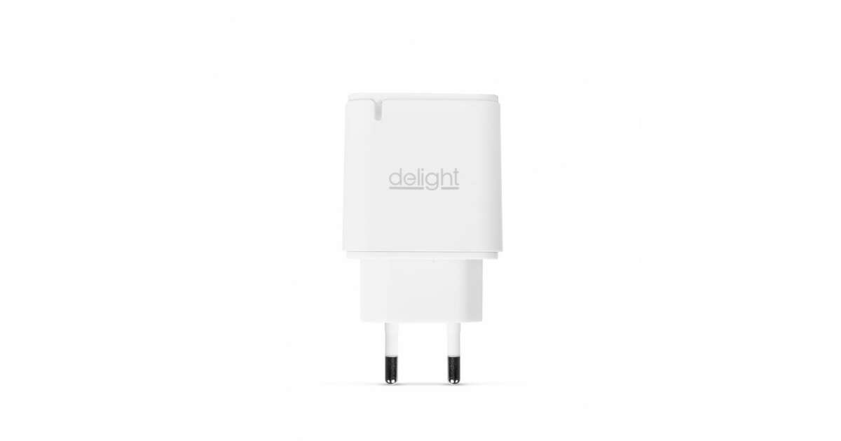 Hálózati Adapter USB + Type-C PD20W gyorstöltéssel - fehér 80042399