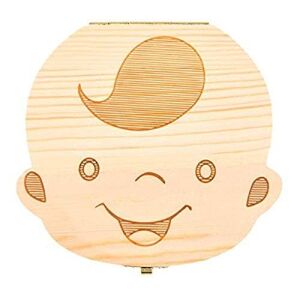 Fa Tejfogtartó Doboza Kisfiúknak - 11x12x3 cm 133310936 - Baba fogápolás