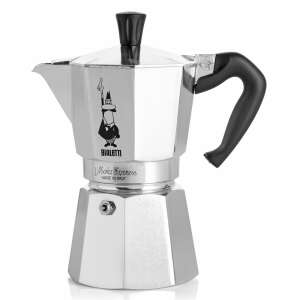 Bialetti Moka Express 6 Personen Kaffeemaschine aus Edelstahl 77601348