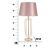 Bigbuy Home Tischlampe KRISTA, 64 cm 52072891