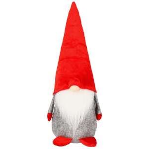 Springos karácsonyi törpe, szürke és piros, 28 cm magas - Springos