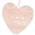 Springos wooden heart ornament with jute string for hanging