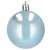 Springos light blue Christmas tree ornament, shiny finish