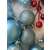 Light blue Christmas ornaments, Springos