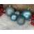 Light blue Christmas ornaments, Springos