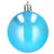 Springos light blue Christmas tree ornament, shiny finish