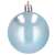 Springos light blue Christmas tree ornament, shiny finish