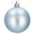 Springos light blue Christmas tree ornament, matte finish