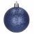 Springos dark blue glitter Christmas tree ornament