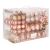 Springos 152-piece rose gold and white Christmas ornament set in clear storage box