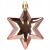 Rose gold star shape Springos Christmas ornament