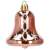Rose gold bell Springos Christmas ornament