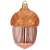 Rose gold and glitter acorn Springos Christmas ornament
