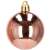 Close-up of a rose gold Springos Christmas ball ornament