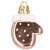 Rose gold mitten Springos Christmas ornament