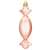 Rose gold candy shape Springos Christmas ornament