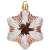 Rose gold and silver glitter Springos star Christmas ornament