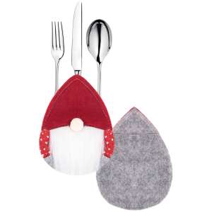 Springos Christmas Gnome Cutlery Holder, set of 2 - Springos