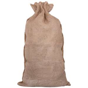 Springos burlap sack, large brown sack with drawstring, 100cm x 60cm - Gift wrapping