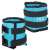 Pair of Springos 1kg blue ankle weights, wrist weights